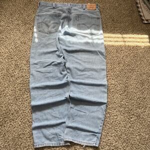 Levis 550 Jeans Mens 40x34 Blue Denim Relaxed Fit Straight Leg Retro Work Pants